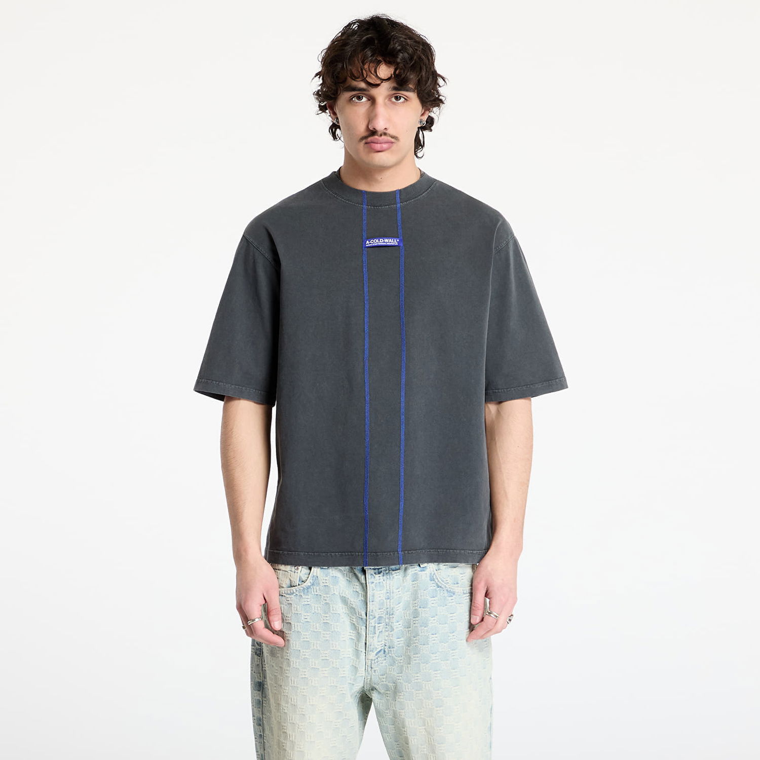 Tričko A-COLD-WALL* A-COLD-WALL* Schema T-Shirt Šedá | ACWMTS205 Black, 0