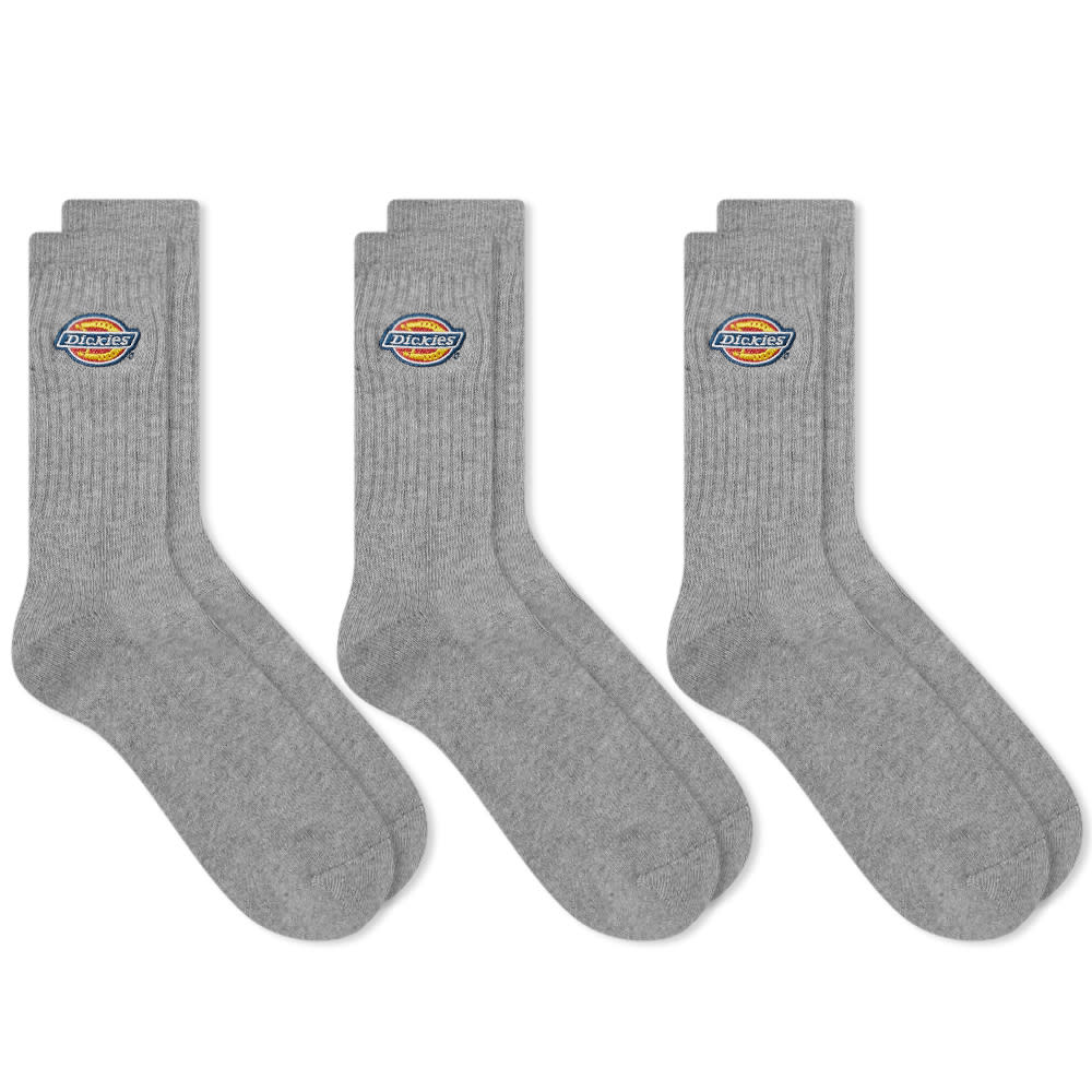 Ponožky Dickies Valley Grove Socks 3-Pack Šedá | DK0A4X82-GYM, 0