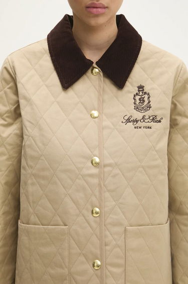Bunda Sporty & Rich Sporty & Rich Vendome Quilted Jacket Béžová | OW008512205BE01, 3