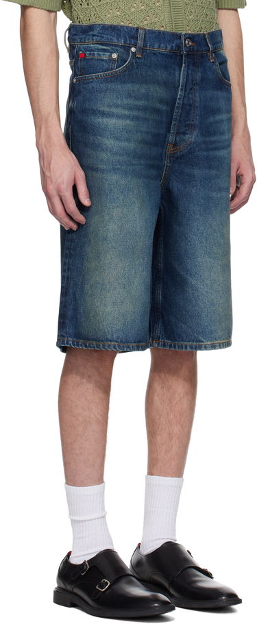 Šortky BOSS Hugo Logo Patch Denim Shorts Modrá | 50537732, 1