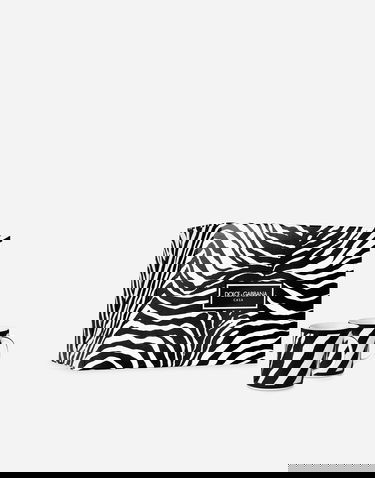 Home decor Dolce & Gabbana Zebra Print Gift Box with 2 Porcelain Mugs Čierna | TC0S25TCA70UZ003, 0