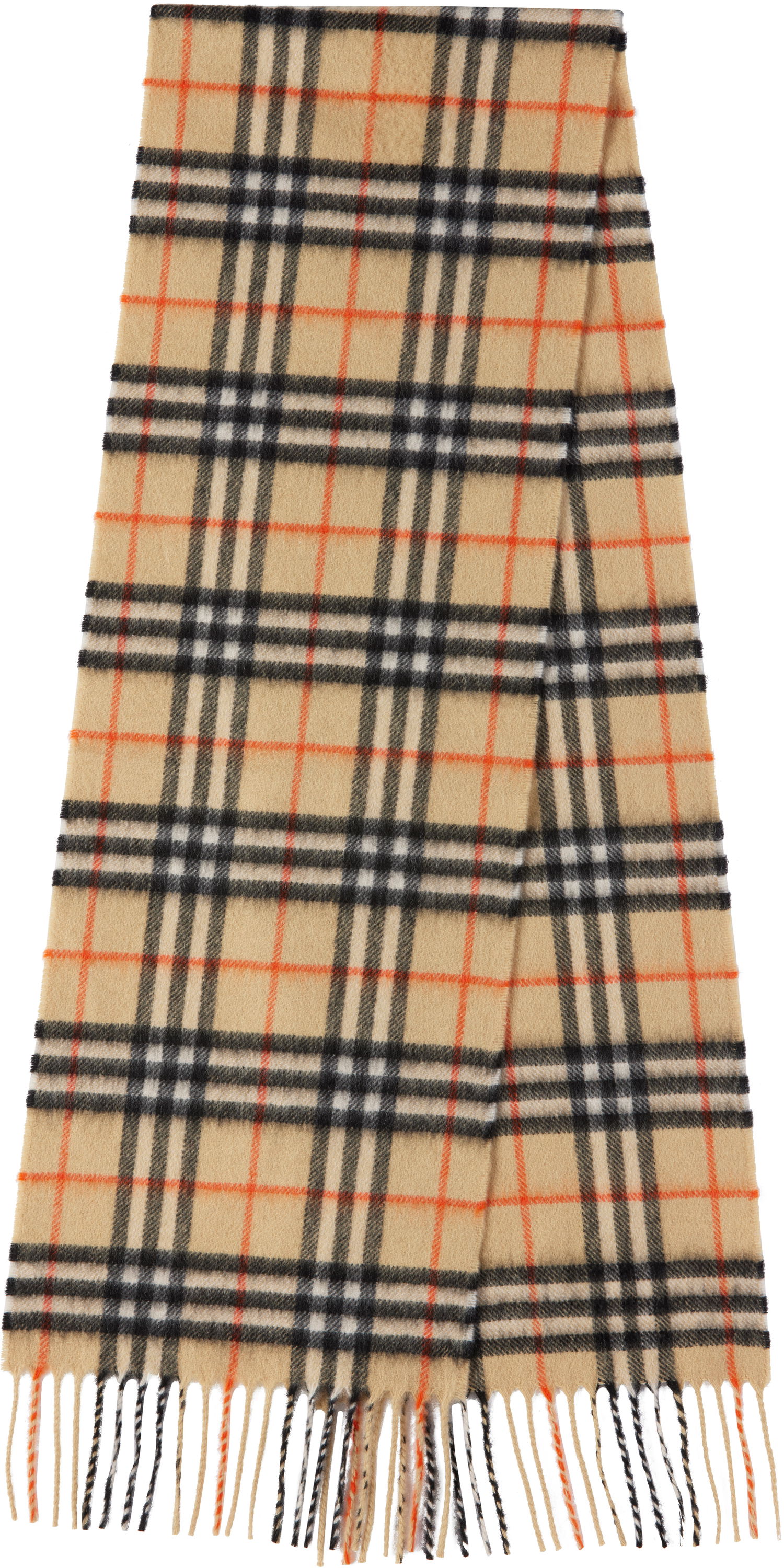 Šál Burberry Kids' Checked Cashmere Scarf Béžová | 8089369, 0