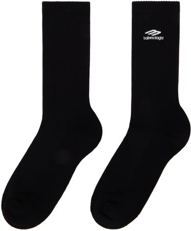 Ponožky Balenciaga 3B Sports Icon Socks Čierna | 767067-4D7B6-1077, 1