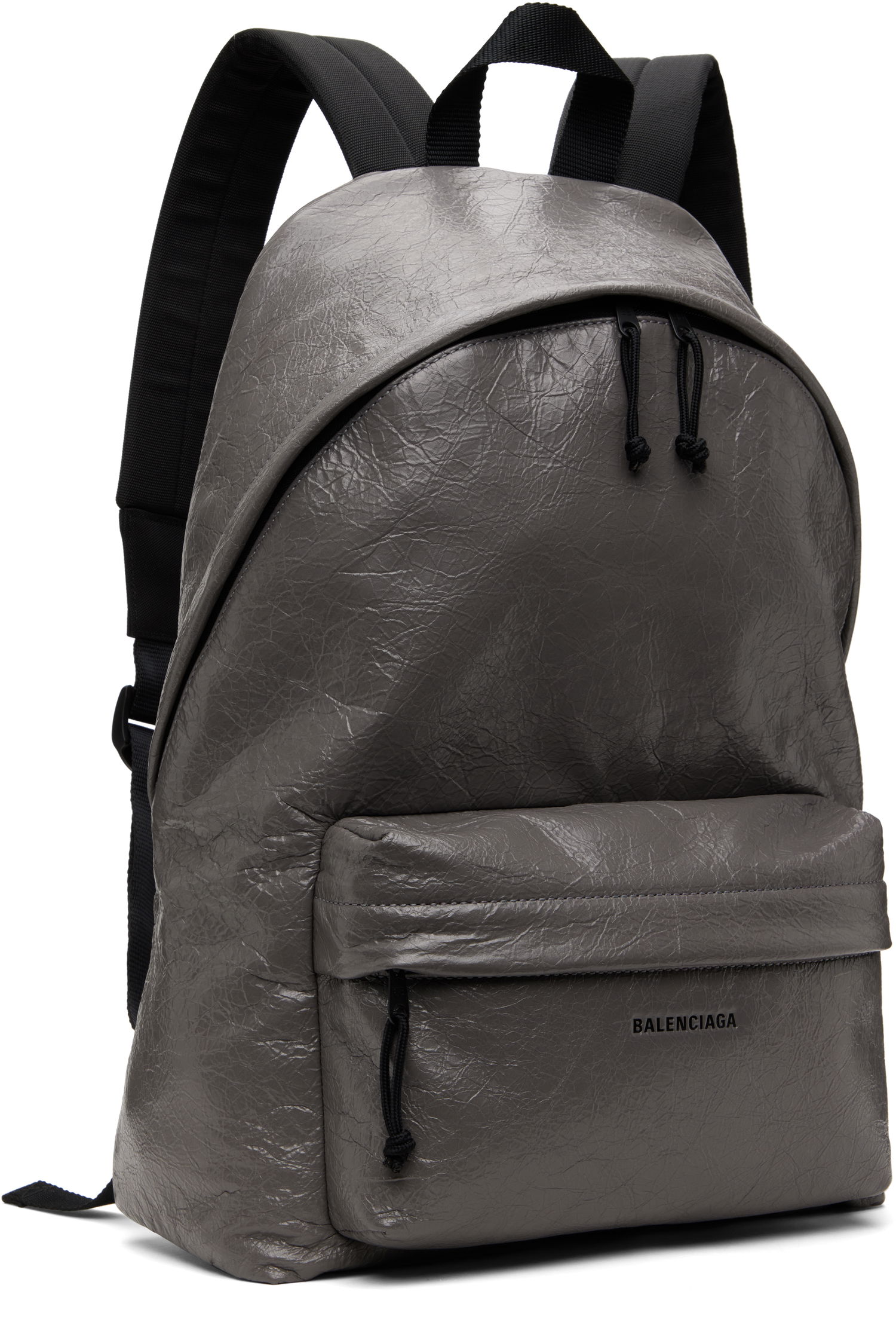 Batoh Balenciaga Explorer Leather Backpack Šedá | 5032211VG071404, 1