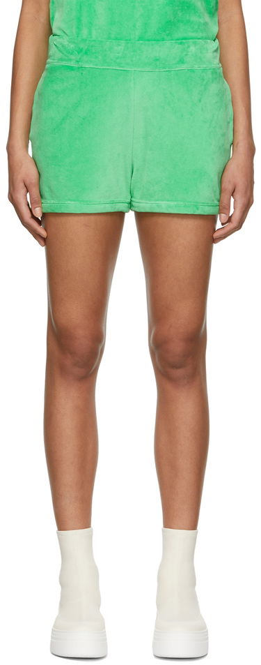 Šortky Loulou de Saison Loulou de Saison Malake Velour Lounge Shorts Zelené | MALAKE, 0
