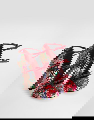 Doplnky Dolce & Gabbana Dolce & Gabbana Floral Print Satin Slingback Pumps Rôznofarebný | CD1944A9Q72H25PR, 1