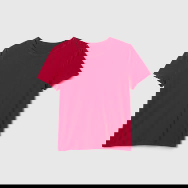 Tričko GAP T-shirt Shortsleeve Vneck Sled S Červená | 795346-98, 3