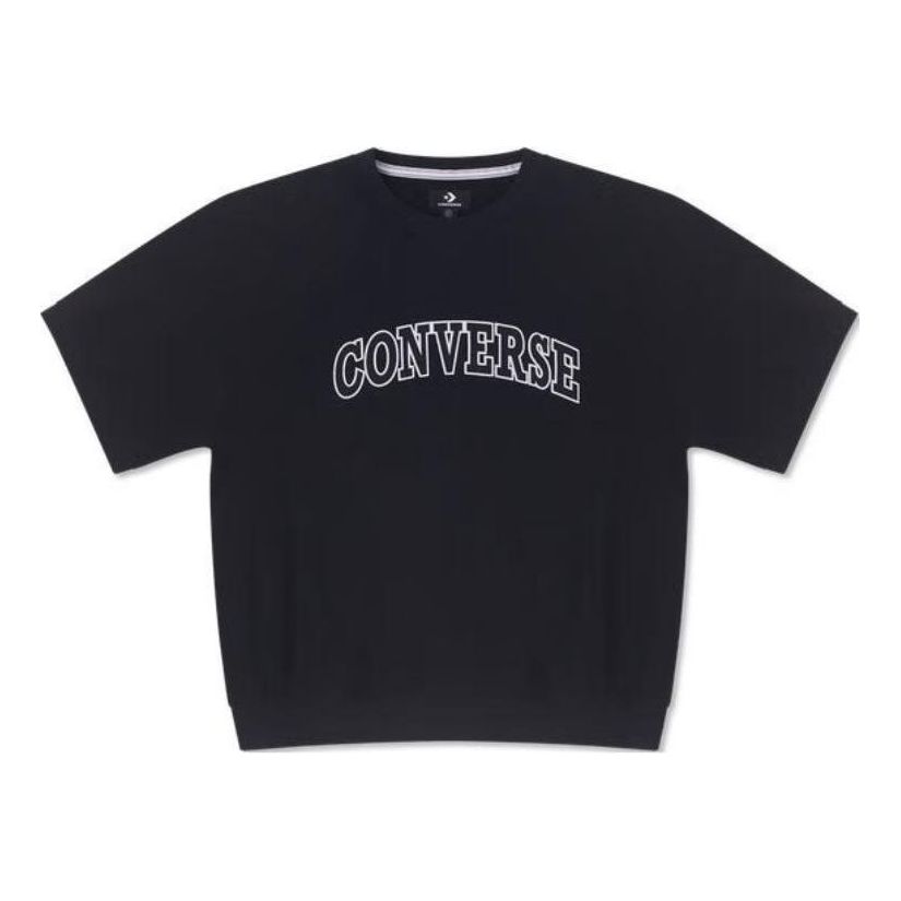 Mikina Converse Retro Chuck Crew Neck T-Shirt Čierna | 10026428-A01