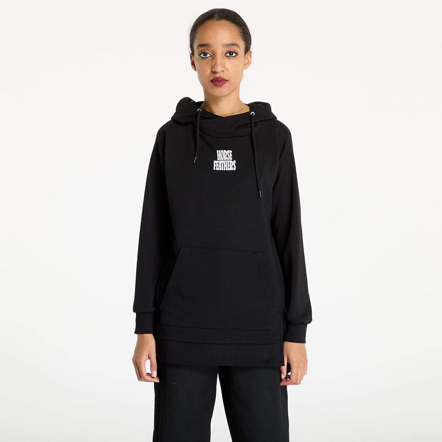 Tričko Horsefeathers Deneb Sweatshirt Black M Čierna | SW916A, 0