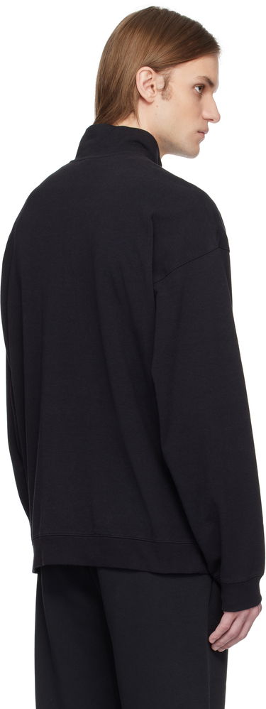 Sveter SKIMS SKIMS Jersey Relaxed Quarter Zip Sweatshirt Čierna | PL-ZUP-6901M-OBSIDIAN, 2