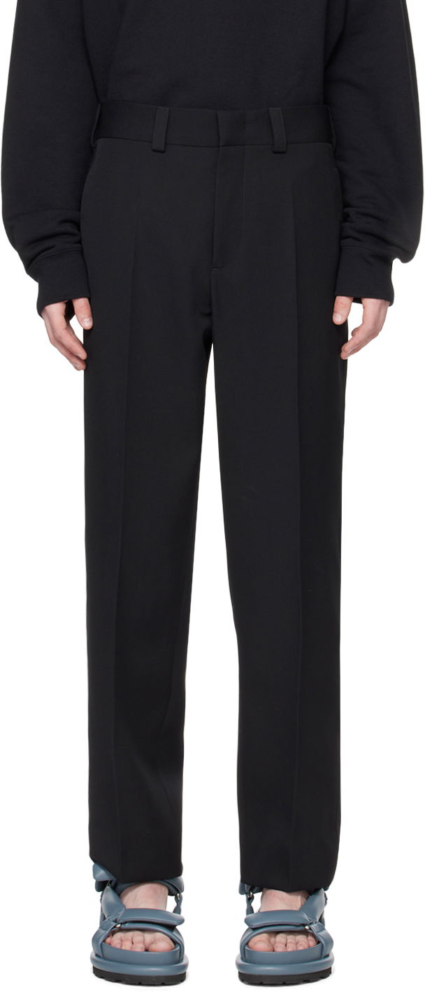 Nohavice Jil Sander Creased Trousers Čierna | J23KA0003_J40002