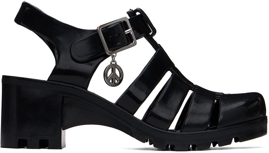 Moschino Jeans Jelly Heeled Sandals