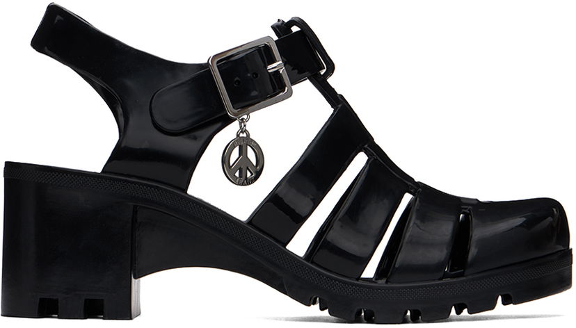 Džínsy Moschino Moschino Jeans Jelly Heeled Sandals Čierna | 3213 3289