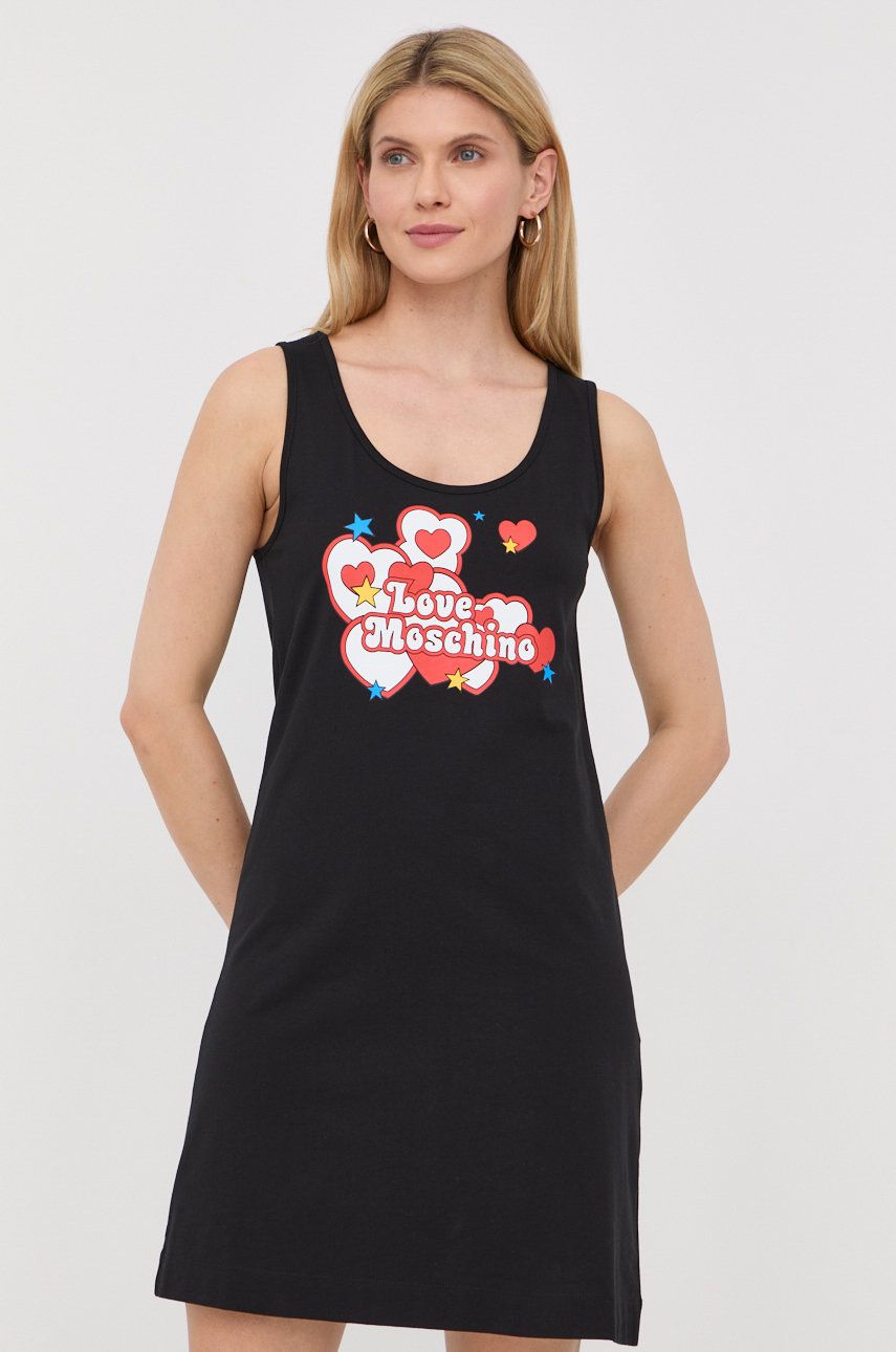 Šaty Moschino Cotton Dress Čierna | W.5.C28.03.M.3876, 0