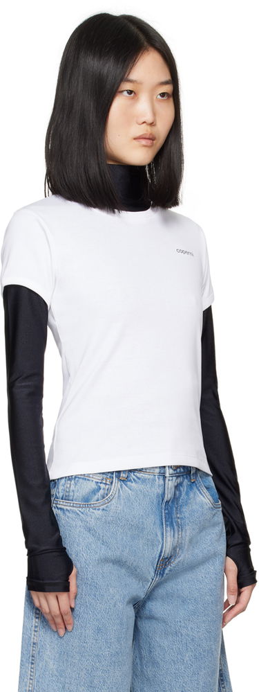 Tričko Coperni Designer Second Skin Logo T-Shirt Biela | COPJS07F5012, 3