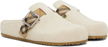 Oblečenie Burberry Burberry Urchin Suede Mules Béžová | 8113303, 3