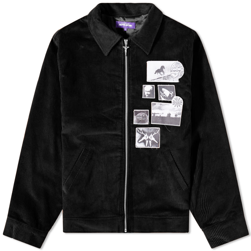 Bunda Fucking Awesome Corduroy Patch Jacket Čierna | FA1643-BLK, 0