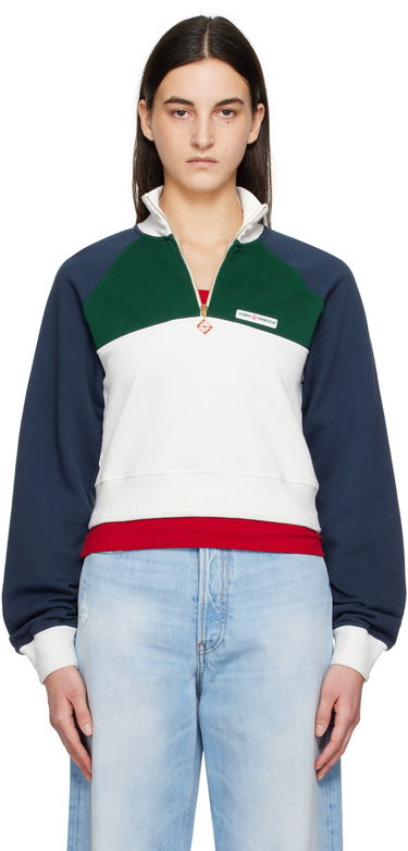 Mikina Casablanca Casablanca Quarter Zip Sweatshirt Rôznofarebný | WPS25-JTP-328-01, 0