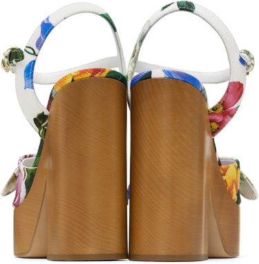 Doplnky Dolce & Gabbana Dolce&Gabbana Jacquard Platform Heeled Sandals Rôznofarebný | CZ0322 A6P73, 1