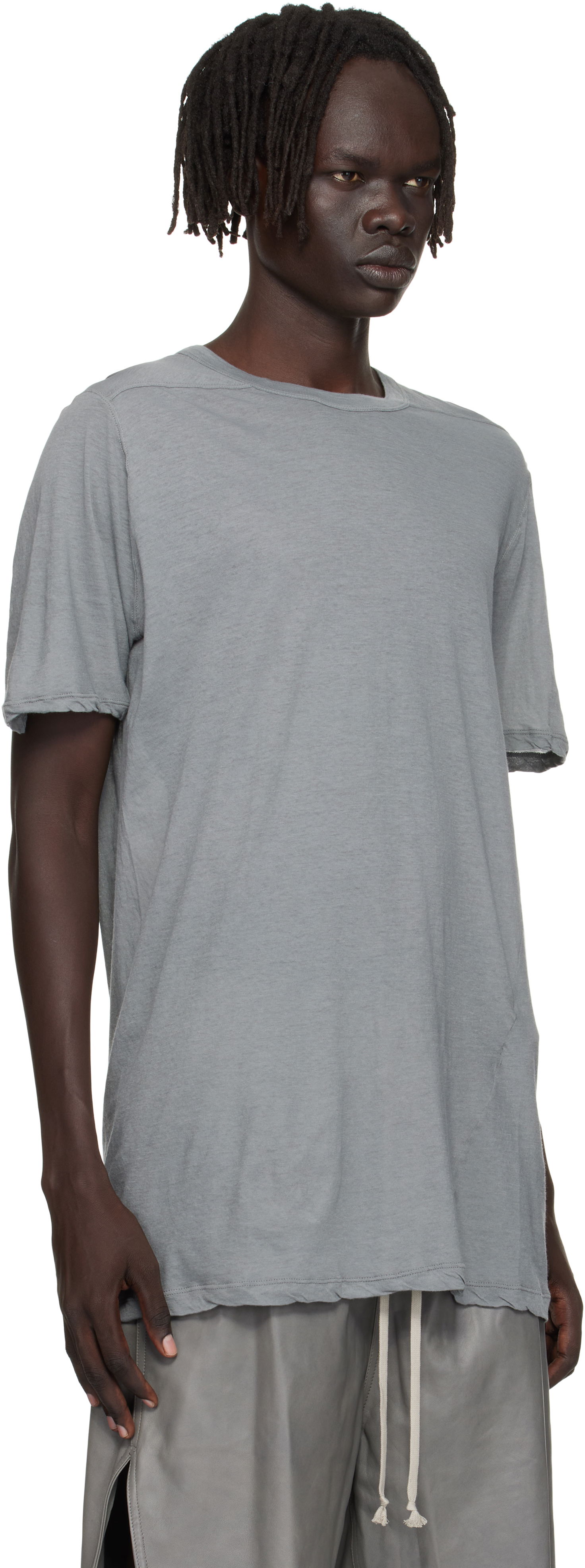 Tričko Rick Owens Rick Owens Concordians Level T-Shirt Šedá | RU02E1264 UC, 1
