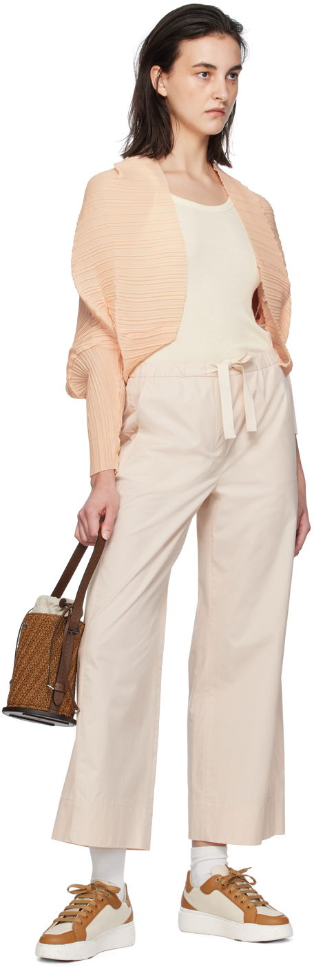 Archetipo Leather-Trimmed Raffia Bucket Bag