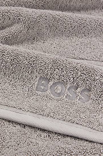 Home decor BOSS Aegean-cotton bath towel with tonal logo Šedá | -1013445, 1