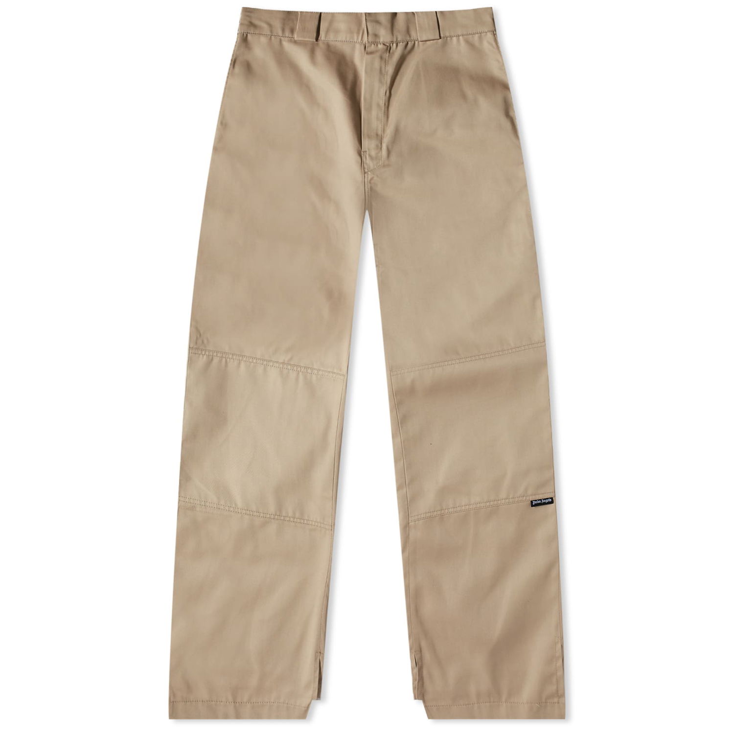Nohavice Palm Angels Waistband Logo Chino Pant Beige/Yellow Béžová | PMCG003S23FAB0016118, 0