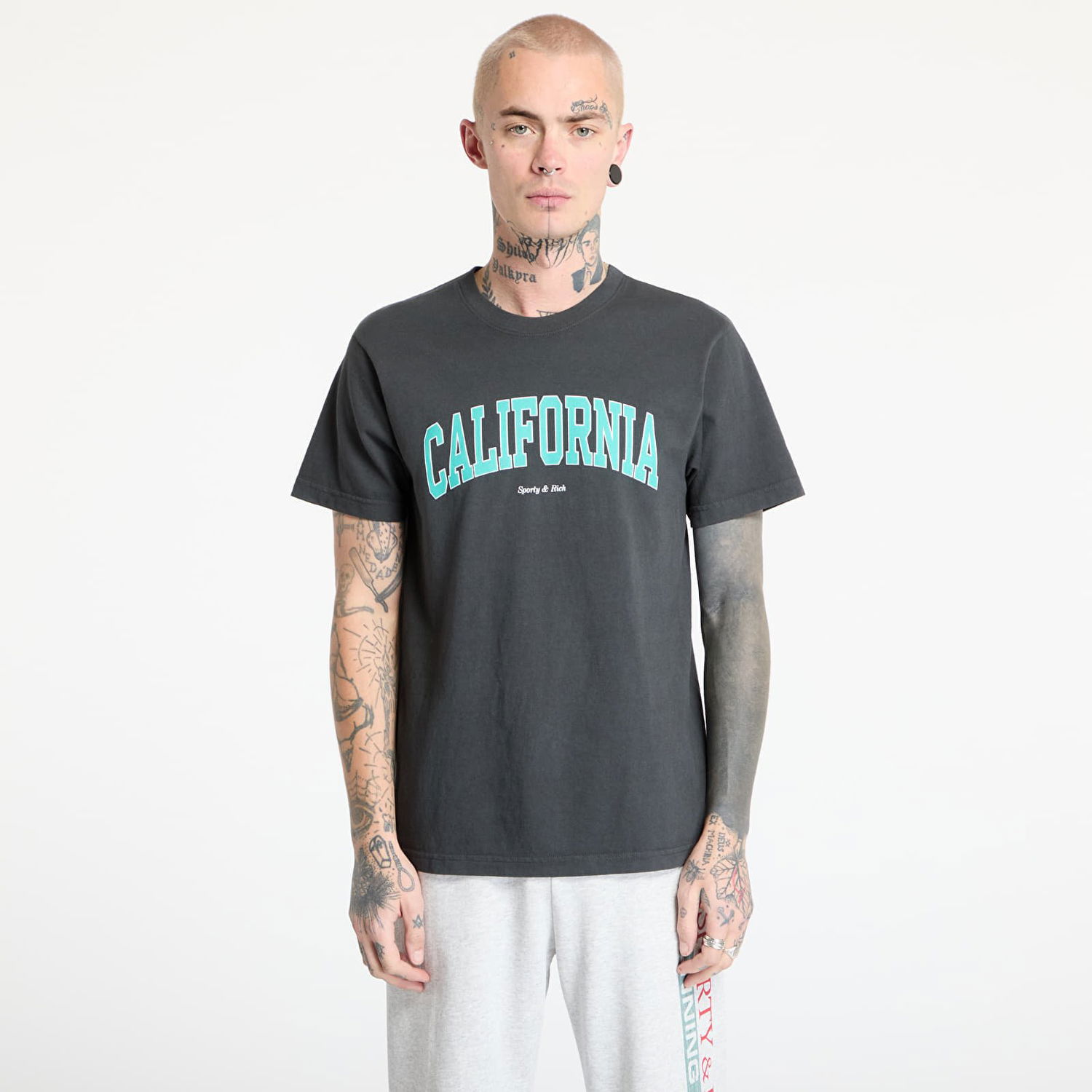 Tričko Sporty & Rich Sporty & Rich California T-Shirt Čierna | TO043514501BA02, 0