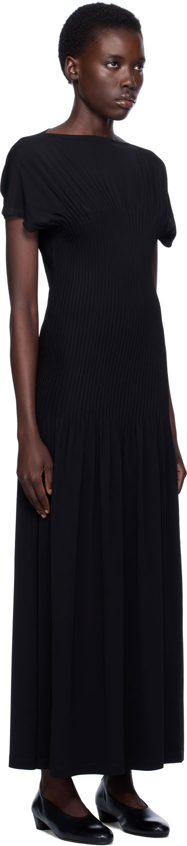 Šaty TOTEME TOTEME Knife-Pleated Jersey Maxi Dress Oranžová | 253-WRD0202-FB0162, 4