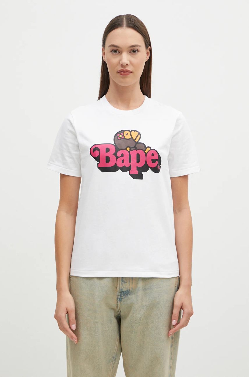 Tričko BAPE Lisa On T-Shirt Biela | 2K80210115, 0