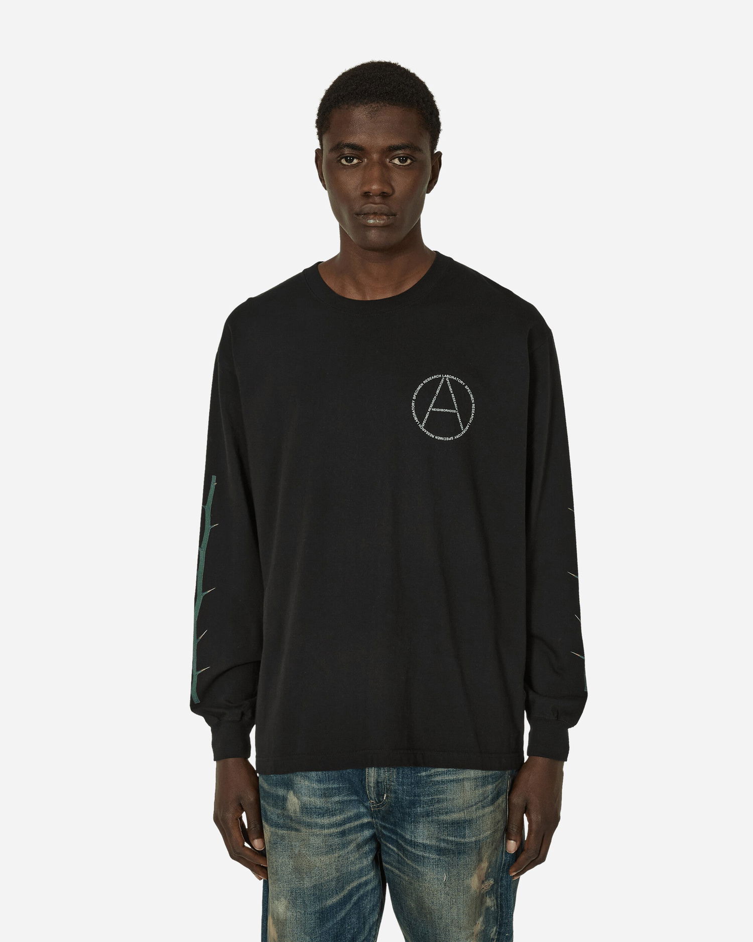 Tričko Neighborhood LS-1 Longsleeve T-Shirt Black Čierna | 241PCNH-LT13 BK, 0
