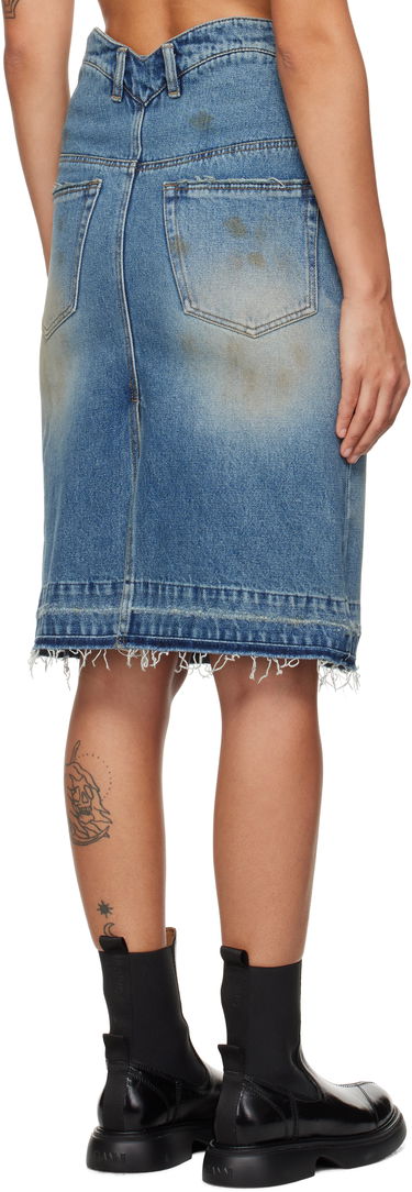 Sukňa We11done We11done Heart Denim Midi Skirt Modrá | WD-DS3-24-333-W-BL, 2