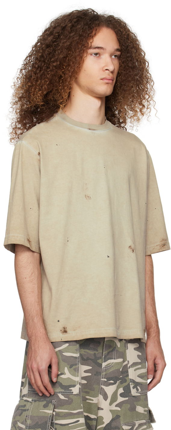 Tričko We11done We11done Faded T-Shirt Zelené | WD-TT0-24-895-U-BG, 1