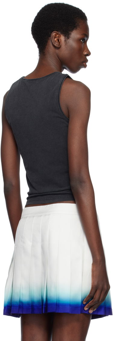 Tielko Casablanca Casablanca 'La Premonition' Graphic Cropped Tank Top Čierna | WS25-JTS-045-01, 2