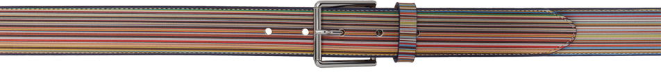 Opasok Paul Smith Paul Smith Embossed Signature Stripe Leather Belt Rôznofarebný | M1A-4952-AWIDEC-92, 0