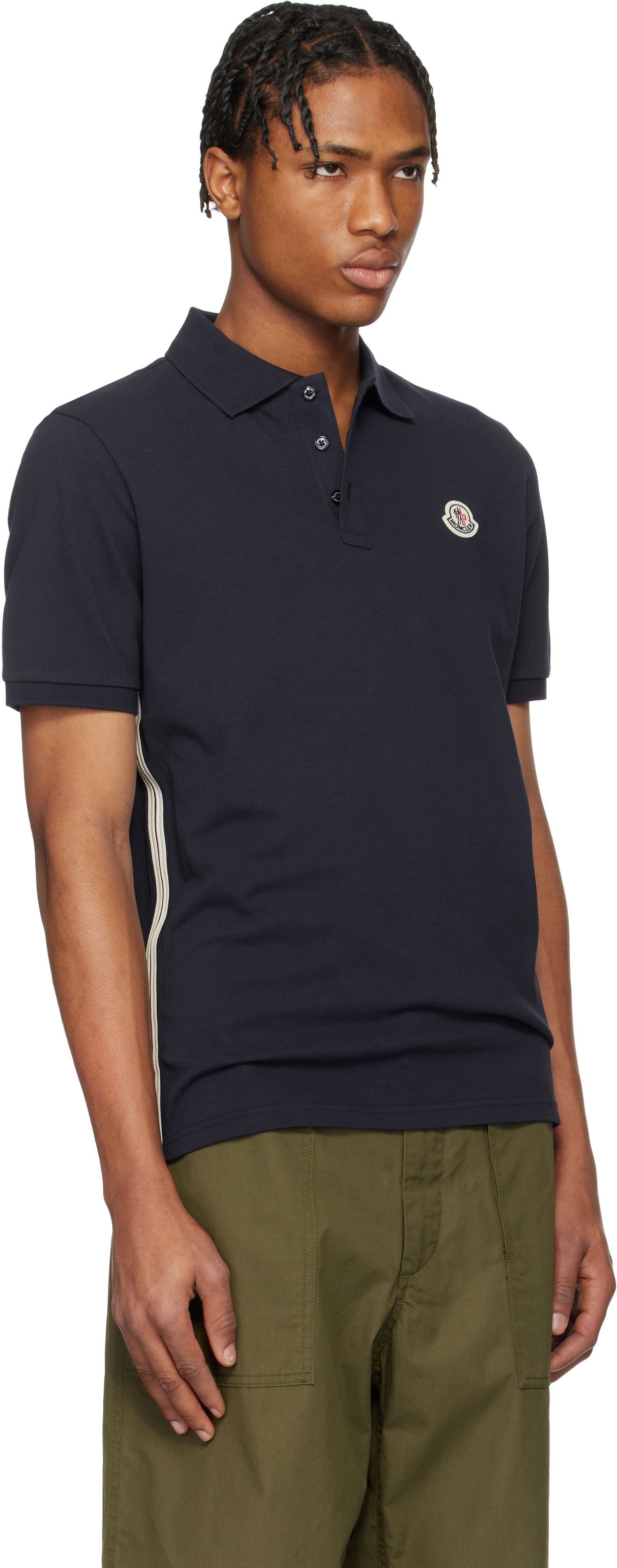 Polo tričko Moncler Moncler Archivio Short Sleeve Polo Navy | K10918A0002689A16, 1