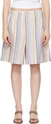 Baserange Stave Striped Casual Shorts