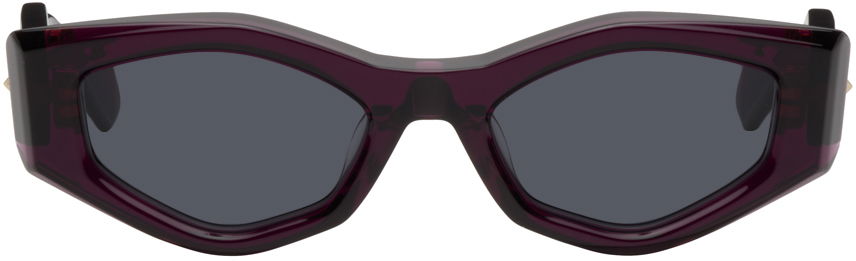 Slnečné okuliare Valentino Garavani Purple III Irregular Frame Sunglasses Fialová | VLS-101B-51, 0