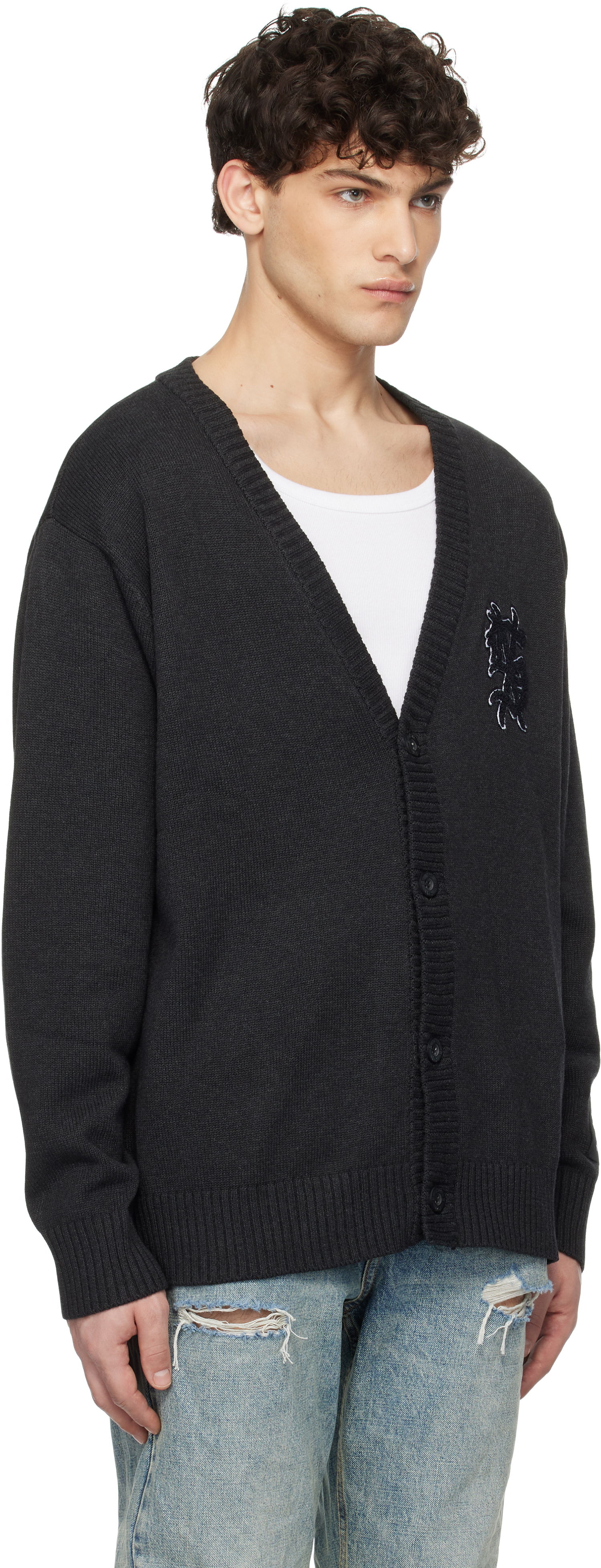 Sveter Ksubi Dug Out Cardigan Čierna | MPS25KW004, 1
