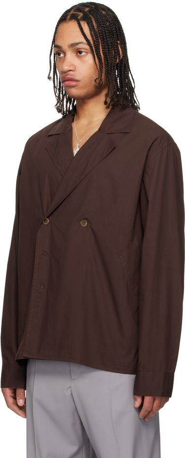 Bunda OUR LEGACY Our Legacy Duo Shirt Jacket Hnedá | M2252DH, 3