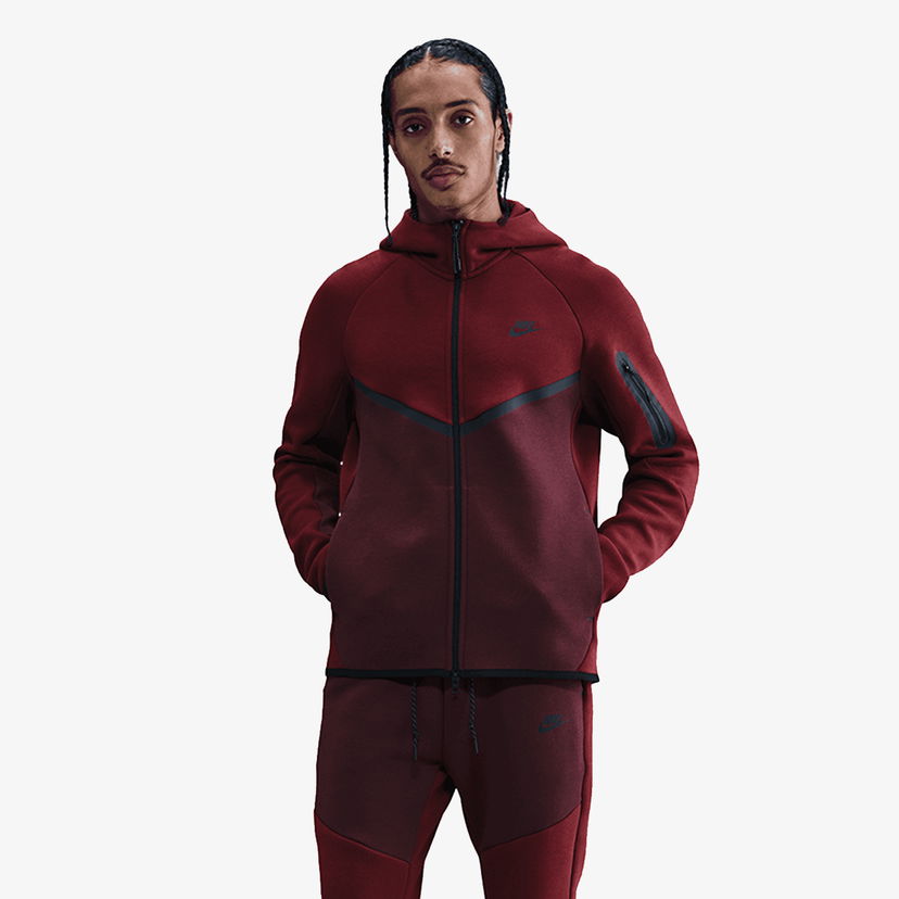 Mikina Nike Tech Fleece Full-Zip Hoodie Vínová | HV0949-619