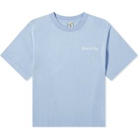 Tričko Sporty & Rich Italic Logo Cropped T-Shirt Modrá | TS886PW, 1