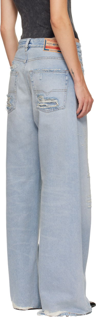 Džínsy Diesel Relaxed Distressed Wide-Leg 1996 D-Sire Jeans Modrá | A06925 09M53, 2