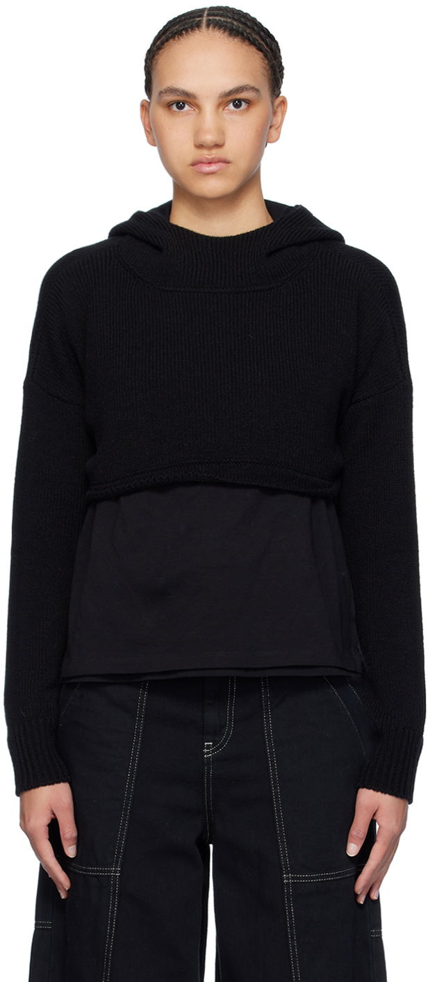 Mikina Maison Margiela MM6 Cropped Hoodie Čierna | S52GP0151 S18448, 0