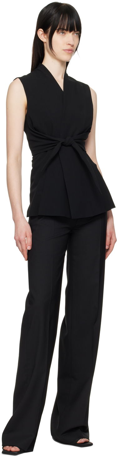 Nohavice Rick Owens Rick Owens Hollywood Dietrich Wide-Leg Trousers Čierna | RP01E7302 ZL, 3
