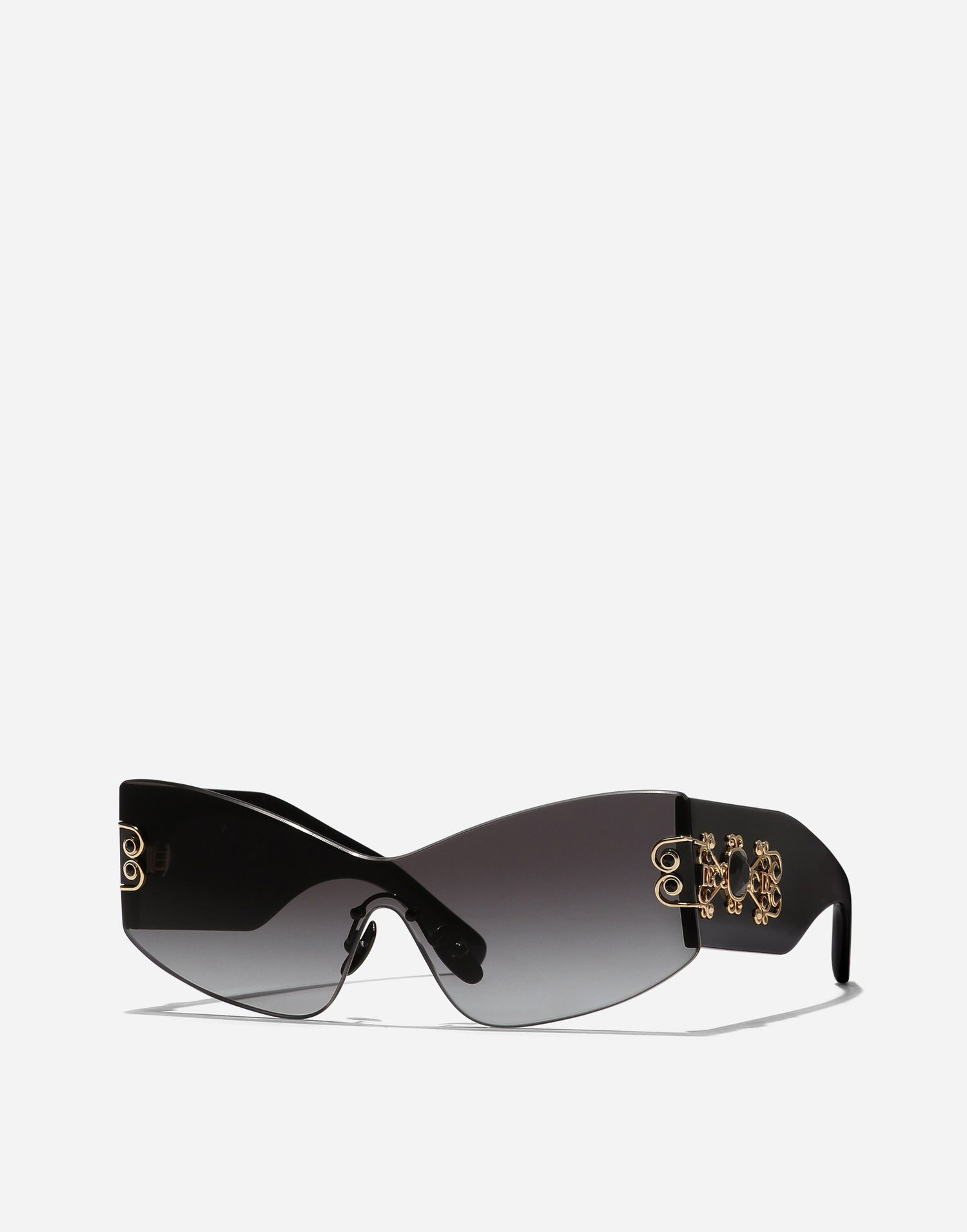 Slnečné okuliare Dolce & Gabbana Dg Filigrana Ornate Shield Sunglasses Šedá | VG4526VP18G9V000, 1
