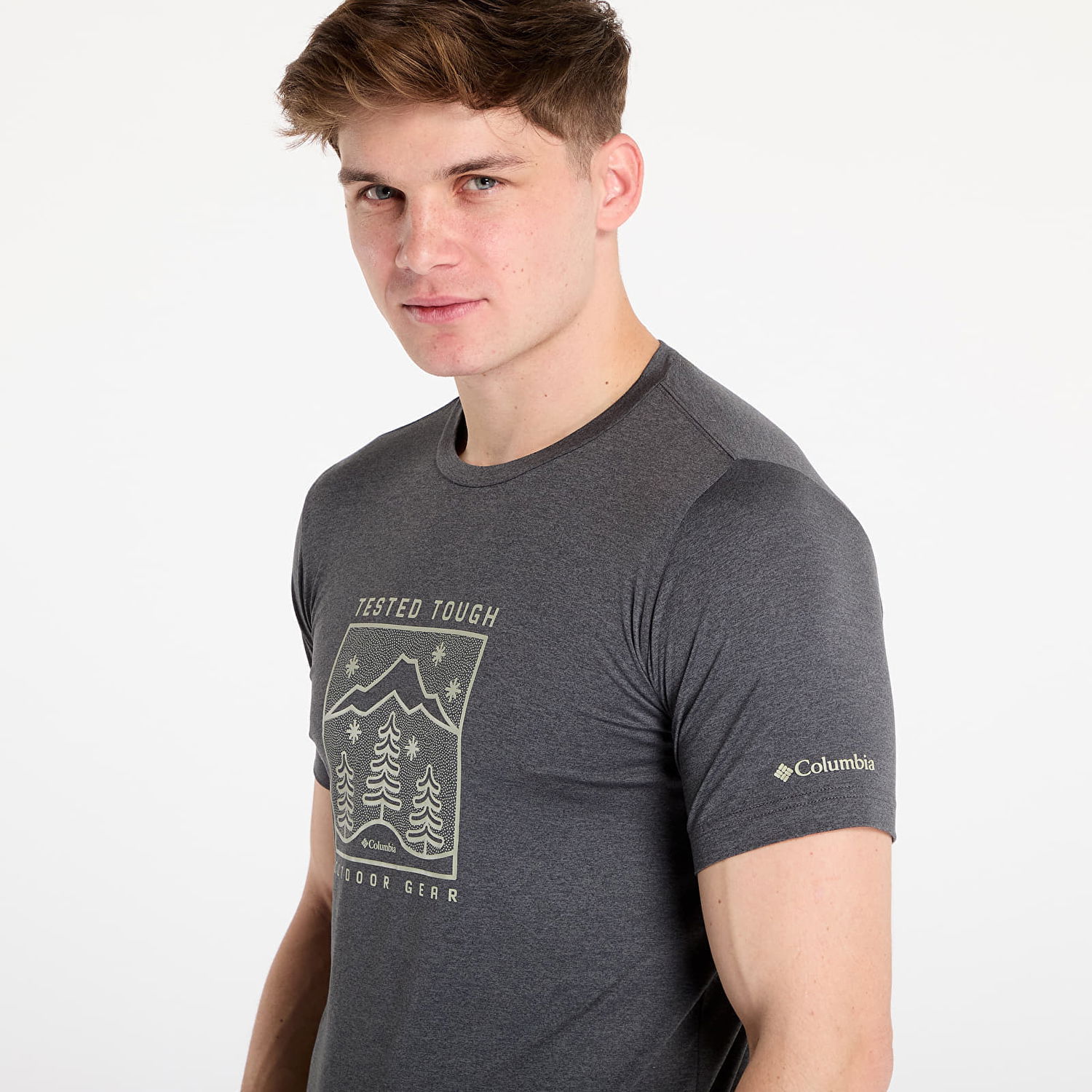 Tričko Columbia Kwick Hike Graphic Short-sleeve Tee Šedá | 2071763009, 1