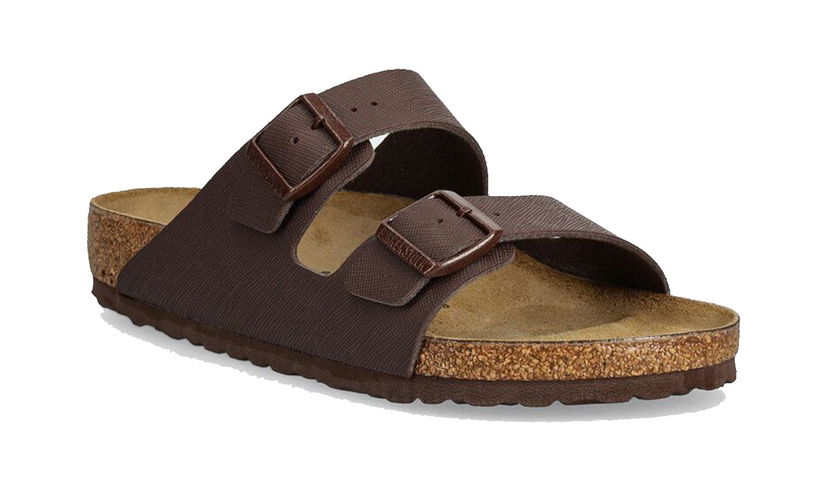 Tenisky a topánky Birkenstock Arizona BF Saffiano Roast Narrow Fit Sandals Hnedá | 1028123