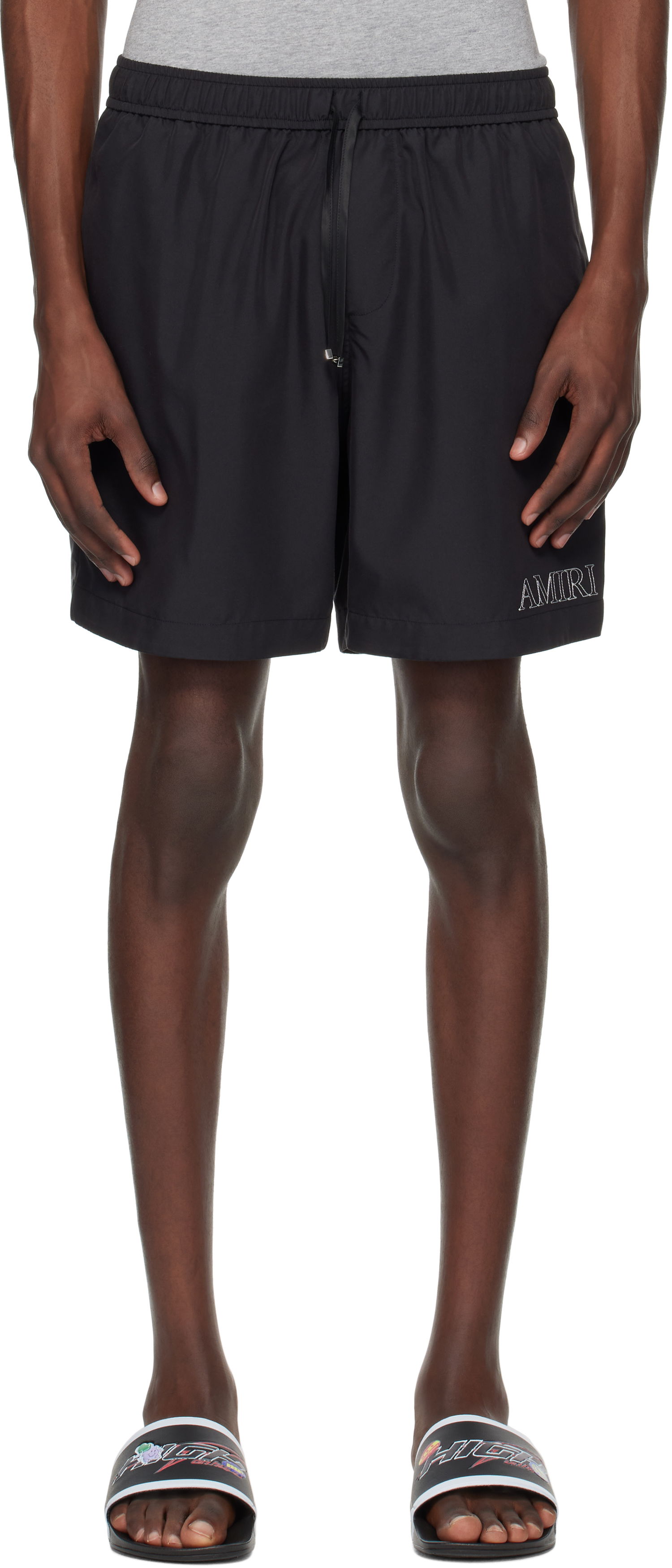 Plavky AMIRI AMIRI 'MA' Outline Shorts Čierna | AMSHCA1101, 0