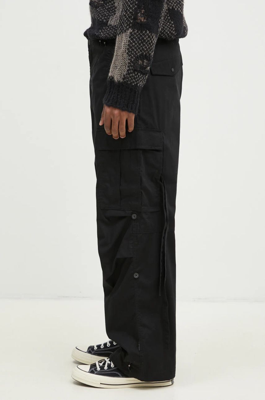 Cargo nohavice Maharishi Original Cargo Snopants Loose Fit Pants Čierna | 5300.BLACK, 1